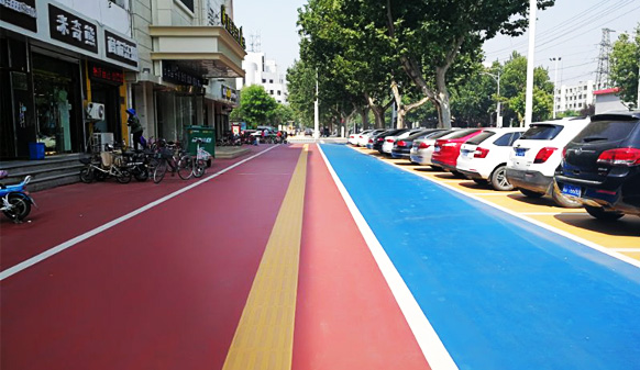 正定彩色路面優(yōu)雅亮相，瀝路力讓路面更美麗