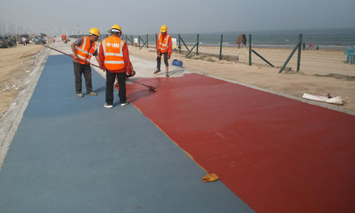 瀝路力彩色罩面