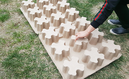 高承載植草地坪紙模