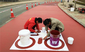 MMA彩色路面道路劃線