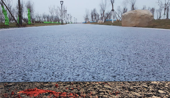 美邦彩色透水瀝青團(tuán)城湖項(xiàng)目